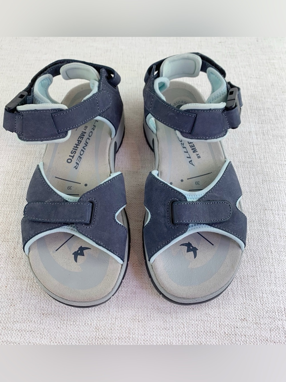 Allrounder by Mephisto Adjustable Comfort Sandals soft shock absorber size 39